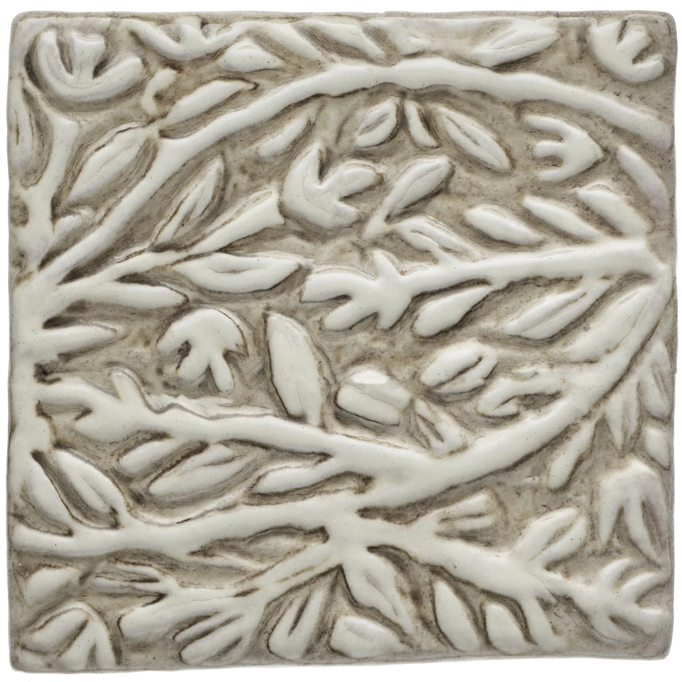 A03-Branches 6x6 Ceramic Handmade Tile | Moore-Merkowitz